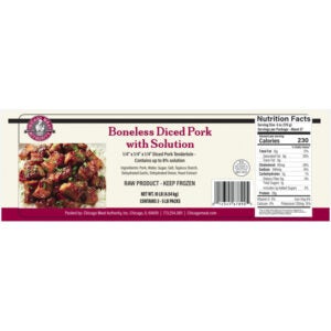Diced Pork | Packaged
