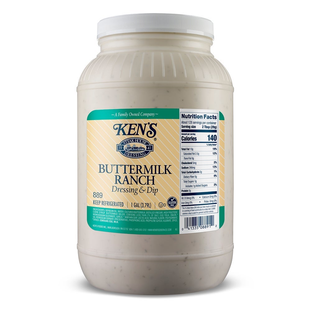 kens dressing Steak House Italian with Aged Romano - 16 Fl. Oz Shake well before use and refrigerate after opening. Buttermilk Ranch Dressing - Gordon