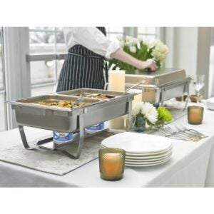 Sterno Folding Stainless Steel Rectangle Chafer | PWB