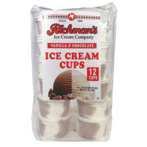 Richman’s Ice Cream Chocolate & Vanilla Cups 12ct | IPG