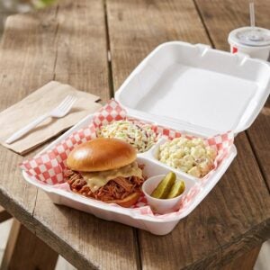 Medium 3-Compartment Foam Containers | PWB