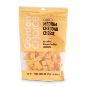 Medium Cheddar Cheese Cubes | IPG